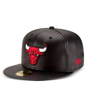 KTZ 59Fifty Nba Chicago Bulls Embroidered-Logo Cap - Black