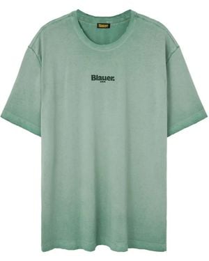 Blauer Camiseta con logo - Verde