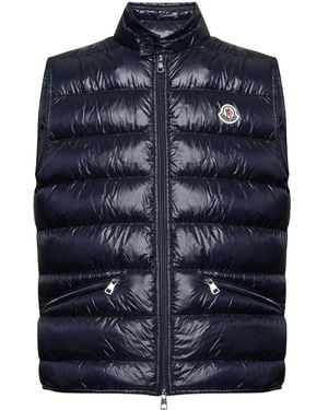 Moncler Chaleco Gui Acolchado - Azul