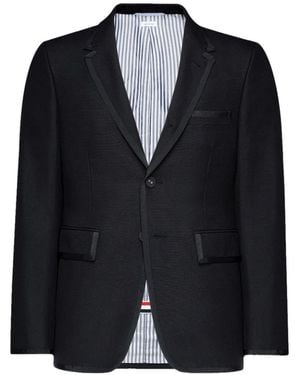 Thom Browne Wool Mohair Classic Sportcoat - Blue