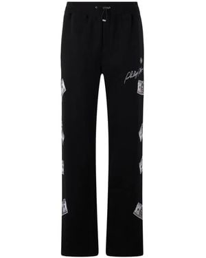 Philipp Plein Dollar-Detail Track Trousers - Black