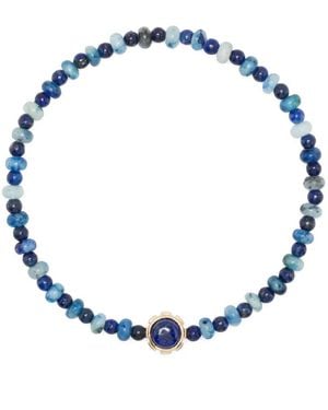 Luis Morais 14Kt Gelbvgoldarmband Mit Edelsteinen - Blau