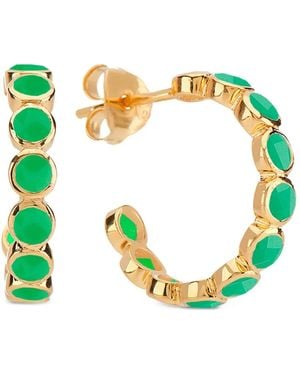 Auree Ortigia Hoop Earrings - Green