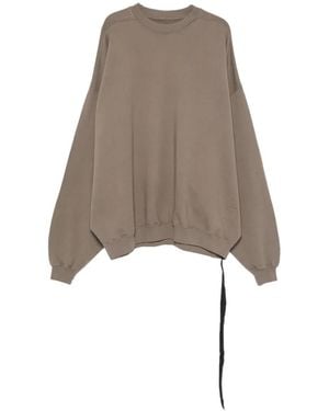 Rick Owens Oversized Crew-Neck Sweatshirt - Natural
