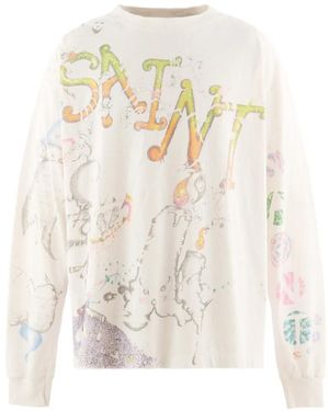 SAINT Mxxxxxx X Coco Star Sims T-Shirt Mit Print - Weiß