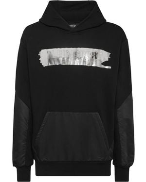 Philipp Plein Felpa Con Cappuccio - Nero