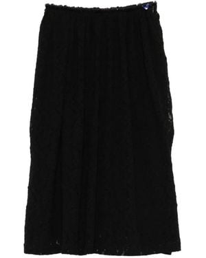 BLAKLACE Top Texturizado Con Encaje - Negro