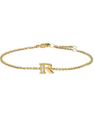 David Yurman 18K Petite Pavé Initial Diamonds Bracelet - White