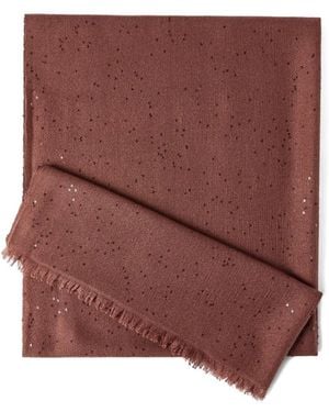 Brunello Cucinelli Frayed Scarf - Brown
