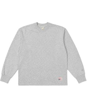 Champion Felpa Con Scollo A V E Logo - Bianco