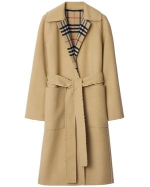 Burberry Coats - Natural