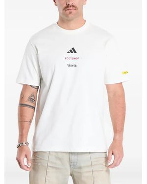 adidas X Footshop X Sparta Crest T-Shirt - White