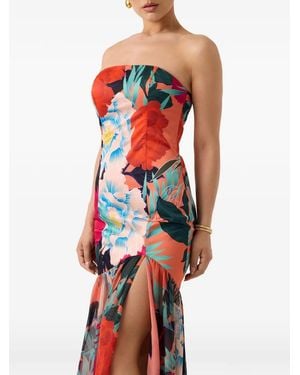 MARCIANO BY GUESS Strapless Maxi Dress - Red
