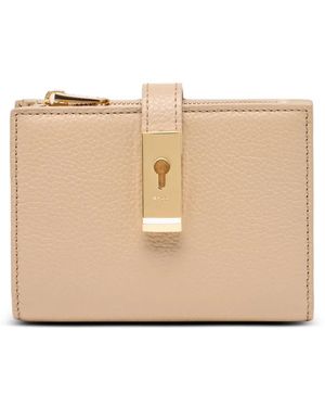 Bally Lock Me Grained-Leather Wallet - Natural