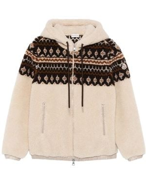 Moncler Fair-Isle Hoodie - Natural