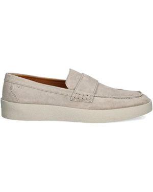 BOSS Mocasines con logo grabado - Gris