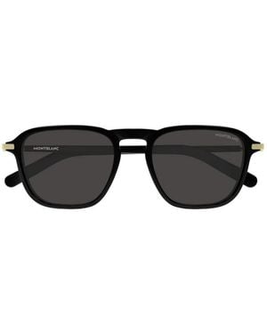 MONT BLANC EYEWEAR Occhiali Da Sole Geometrici - Nero