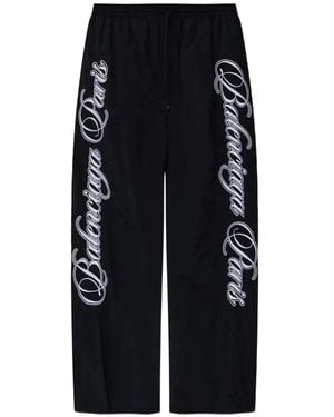 Balenciaga Lettering Trousers - Black