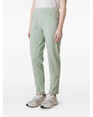 Deha Elastic-Waist Side-Pocket Trousers - Green