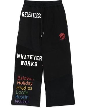 Marine Serre Pantalon De Jogging Graphique Regenerated - Noir