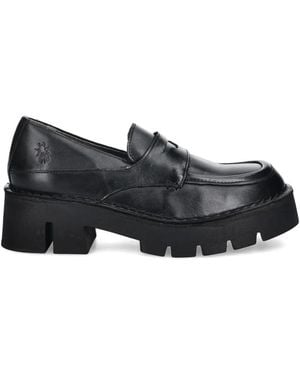 Fly London Chunky Loafers - Zwart