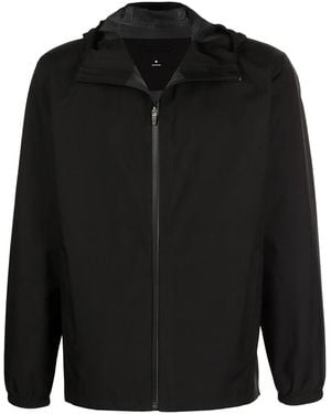 ROMEO HUNTE Logo Print Zip-Front Jacket - Black