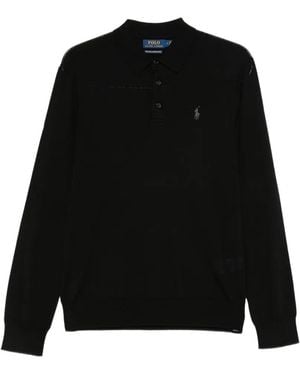 Polo Ralph Lauren Polo Pony Embroidered Polo Shirt - Black