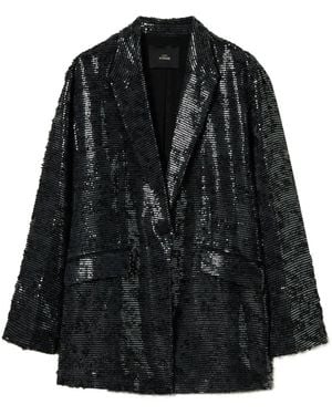 Twinset Sequin-Embellished Blazer - Black