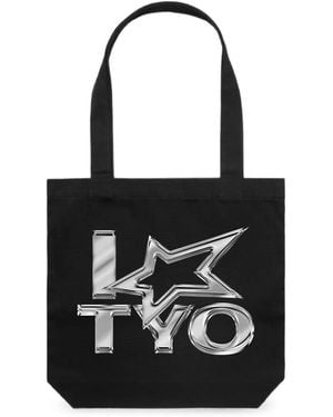 Alter Ego X Lisa Logo-Print Tote Bag - Black