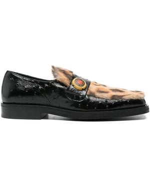 Martine Rose Square-toe Loafers - ブラック