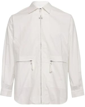 Comme des Garçons Zip-Pocket Shirt - White