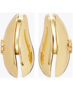 Tory Burch Kleine Wave Creolen - Mettallic