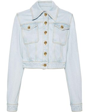 Etro Cropped Denim Jacket - Blue