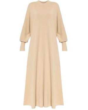 By Malene Birger Vestido largo de canalé Liv - Neutro