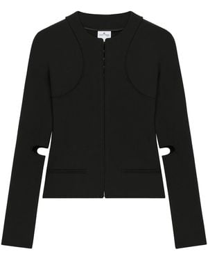 Courreges Scuba Fitted Jacket - Black