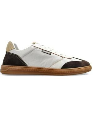 Versace Greca Court Leather Trainers - White