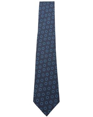 Kiton Krawatte Mit Geometrischem Print - Blau