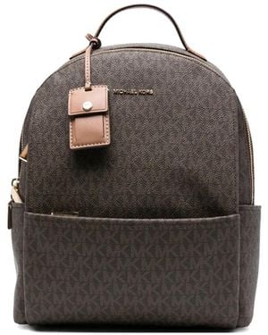 MICHAEL Michael Kors Sable Monogram Backpack - Gray