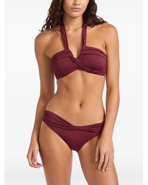 Seafolly Bikinitop Mit Neckholder-Ausschnitt - Rot