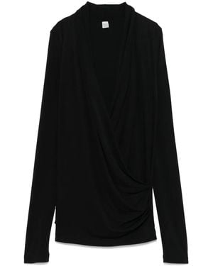 TOTEME Jerseybluse Im Layering-Look - Schwarz