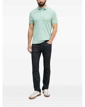 KARL LAGERFELD Logo-Patch Regular-Fit Denim Jeans - Blue