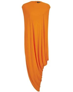 Tom Ford Draped Sleeveless Top - Orange