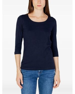 Street One Three-Quarter Sleeve T-Shirt - Blue
