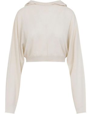 Rick Owens Hooded Sweatshirt - White