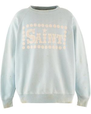 SAINT Mxxxxxx Jersey Con Logo Estampado - Azul