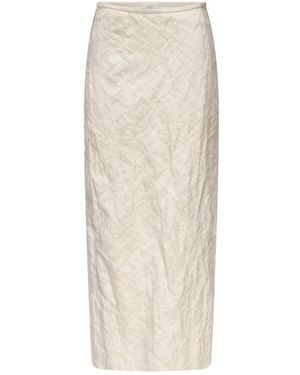 FFORME Mena Crinkled-Effect Skirt - White