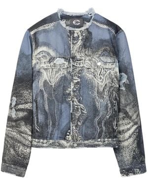 CAMPERLAB Veste En Jean À Boutonnière - Blue