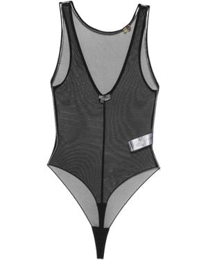 Elisabetta Franchi Sleeveless Bodysuit - Grey