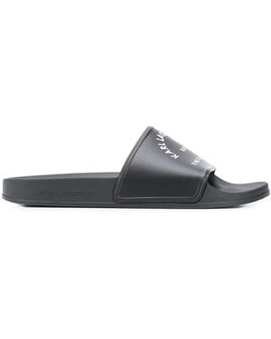 KARL LAGERFELD Rue St. Guillaume Print Slides - White