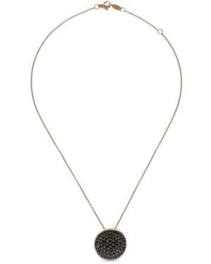 Leo Pizzo 18K Rose Coin Diamond Necklace - White